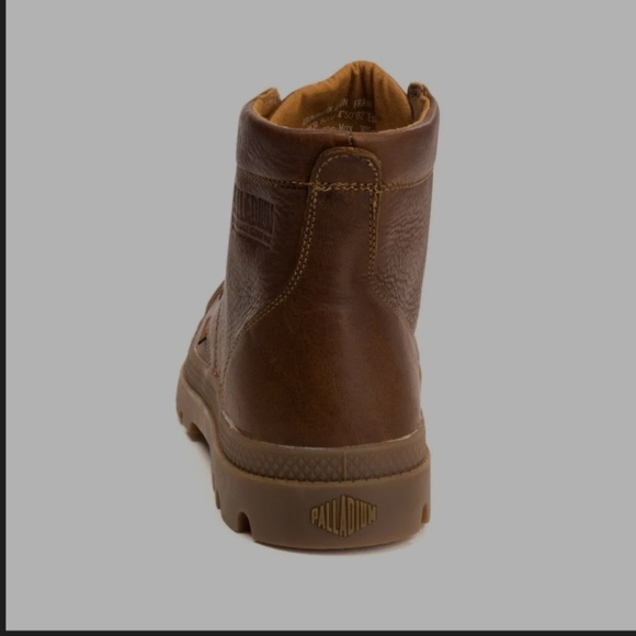 Palladium Men's Brown Leather Waterproof Boots - Picture 4 of 8